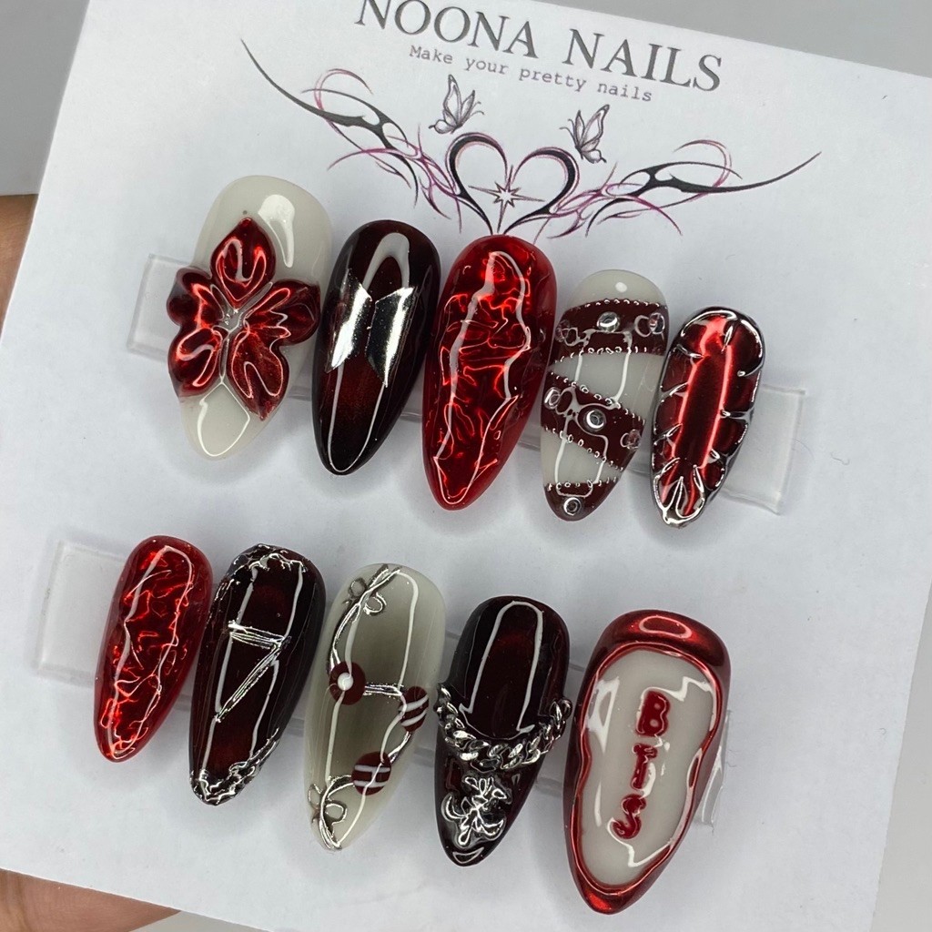 Cypher BTS Arirang Nails by Noonanails_id Press On Nails Kuku Palsu Fake Nails Custom Fake Nails Aes