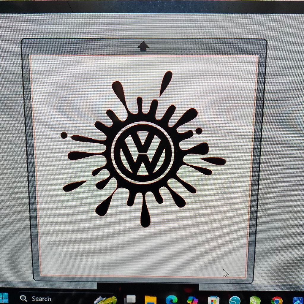 STIKER LOGO MOBIL VW STICKER CUTTING