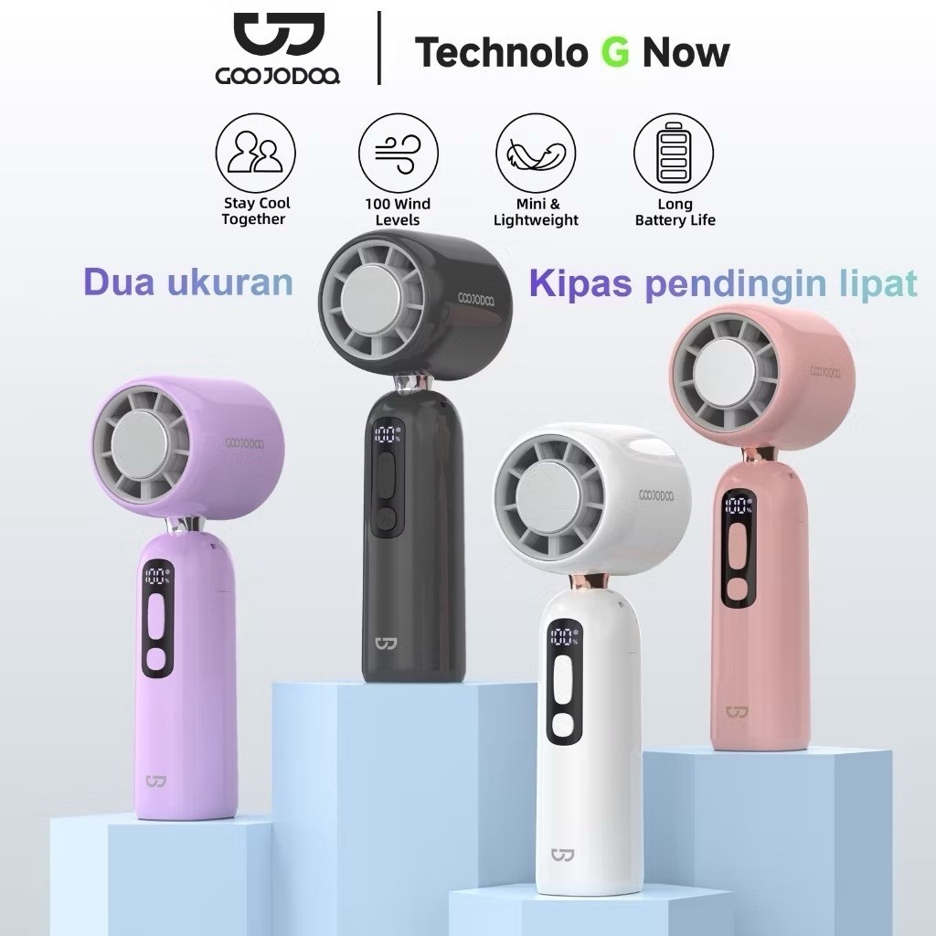 (READY) Kipas Turbo G0OjODOQ GFS018 Biasa & GFS019 Ac Cooling bisa dilipat 4000mAH ORIGINAL