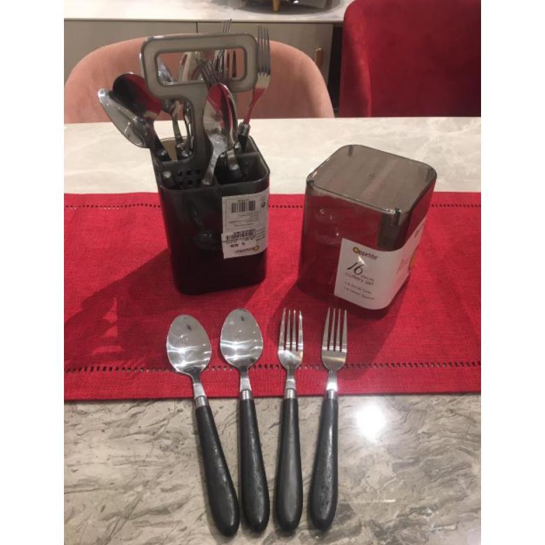 Informa Appetite set 16pcs Hugo alat makan set sendok garpu/set sendok garpu informa dan tempatnya
