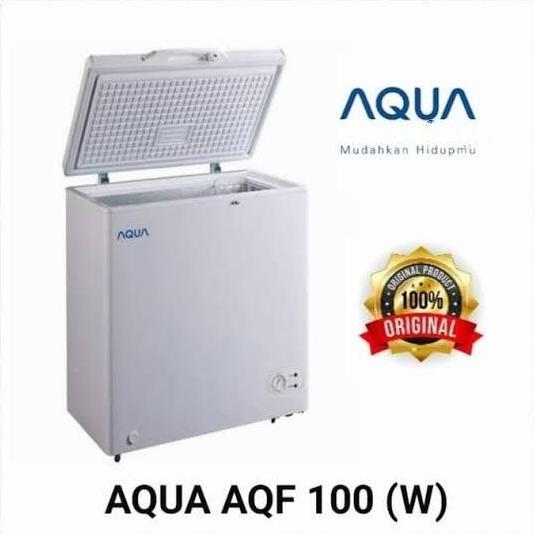 Bestprice- NEW mini Chest Freezer Peti AQUA Low Watt 100Liter 100W *KHUSUS MEDAN*