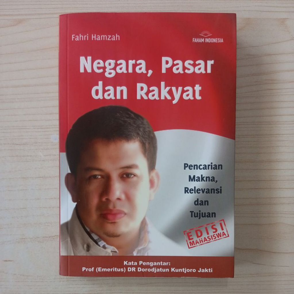 BUKU NEGARA PASAR DAN RAKYAT OLEH FAHRI HAMZAH