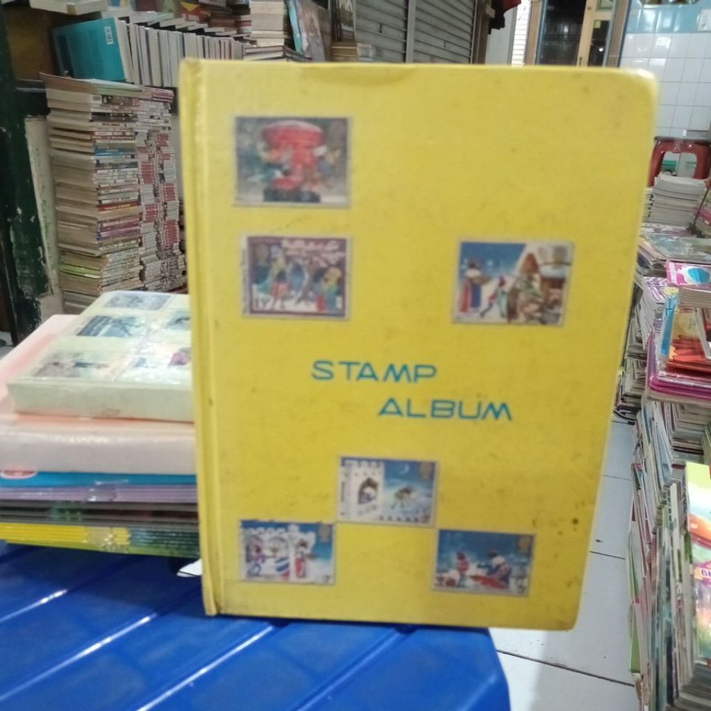 STAMP ALBUM PRANGKO ISI PENUH BUKU BEKAS