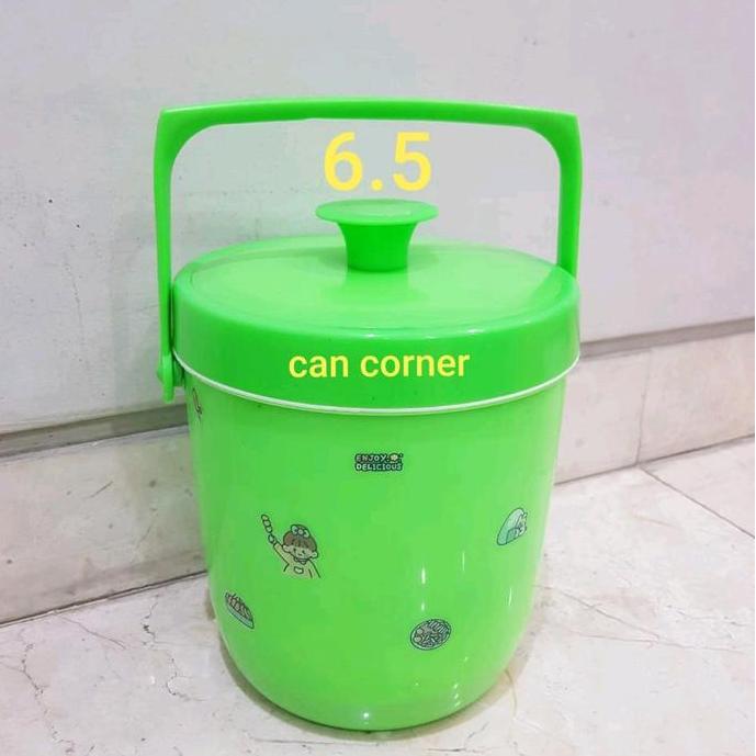 Yuhu- Rice Ice Bucket 6.5 Termos Nasi Termos Es Batu 6.5 Termos Nasi Mini Termos Este Hijau Vacuum T