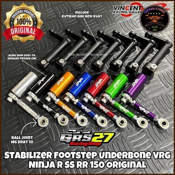 STABILIZER STABILISER STEP FOOTSTEP UNDERBONE UB VRG RACING NINJA R SS RR NEW OLD ZX CBU 150 INCLUDE
