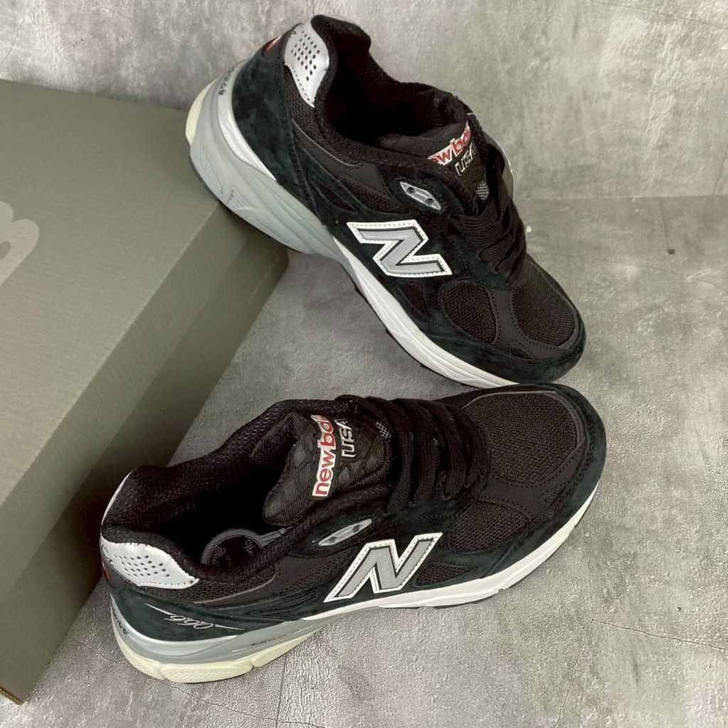 Sepatu 990V3 Black White 100% BNIB