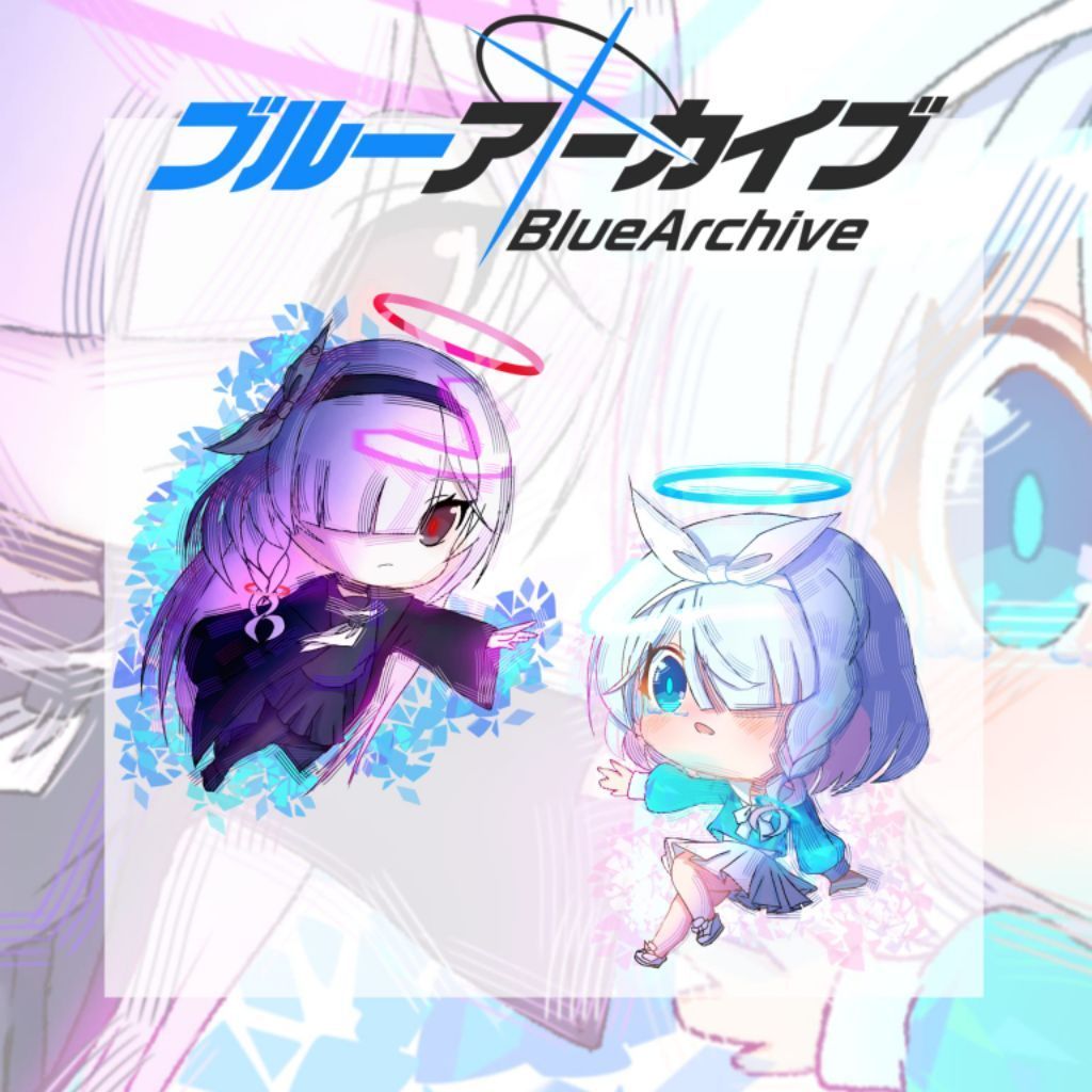 Gantungan Kunci BLUE ARCHIVE Arona-Plana [Keychain Game Blue Archive] Fan Merchandise - MERCHANDISE 