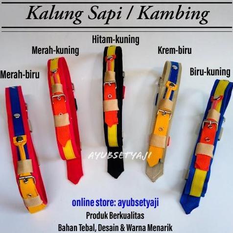 KALUNG SAPI KALUNG HEWAN IKAT LEHER SAPI TALI PANJANG TUNTUN AKSESORIS SAPI KALUNG KAMBING KONTES LO