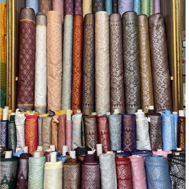 Songket palembang meteran/ songket mesin