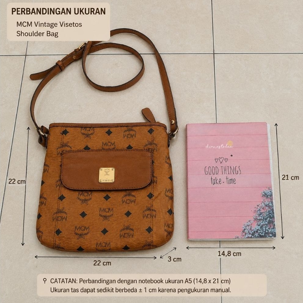 MCM Vintage Visetos Shoulder Bag Crossbody
