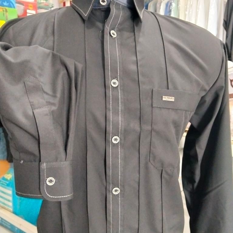 Baju Koko Al-Wafa Manset Terlaris Termurah kemeja koko pria motif muslim dewasa