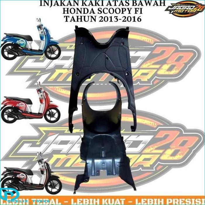 NARITA - PAKET BODY KASAR BORDES PIJAKAN KAKI ATAS BAWAH HONDA SCOOPY FI 2013-2016 / DEK INJEKAN DEK