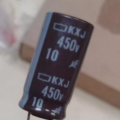Elco 10Uf/450V 10Uf 450V 10 10 Uf 450 Volt Kapasitor Elektrolit