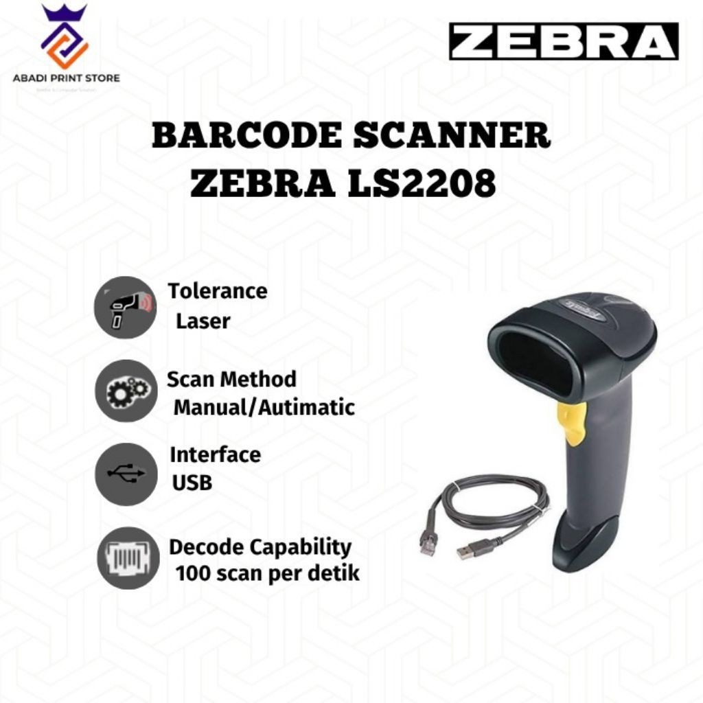 Barcode Scanner zebra Ls2208