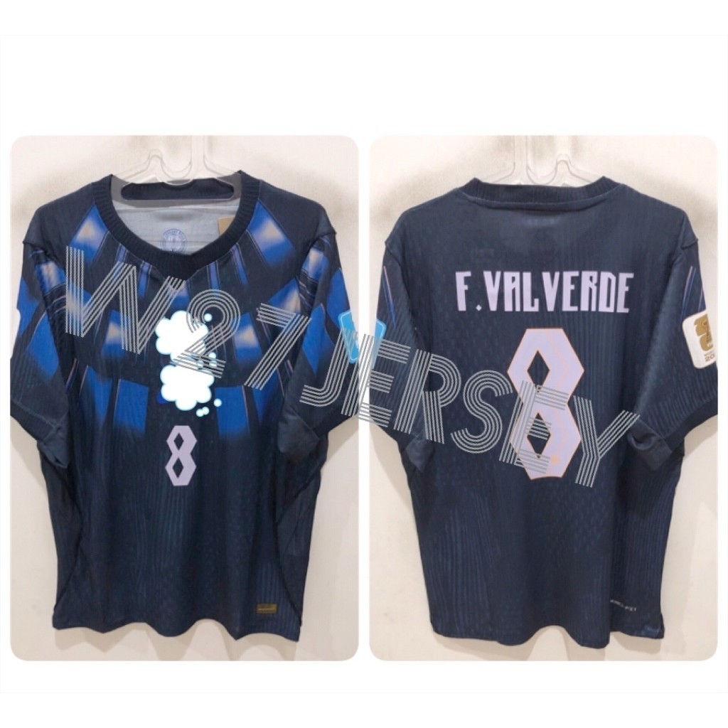 JERSEY PLAYER ISSUE - URUGUAY AWAY 2026 name player Valverde + Patch World Cup 2026 (Game Stage 3)