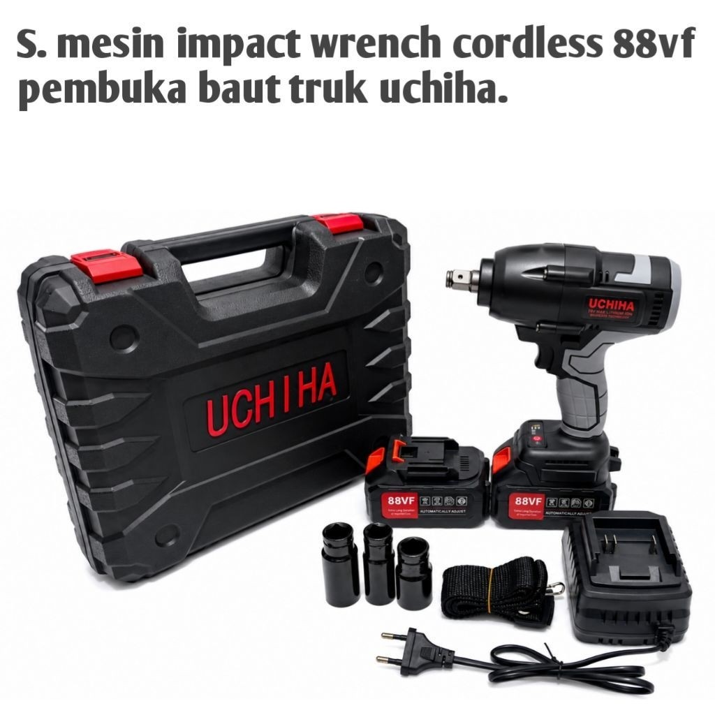 Impact Wrench Uchiha UC-88VF Mesin Pembuka Baut Ban Truck Motor Cvt Brushless