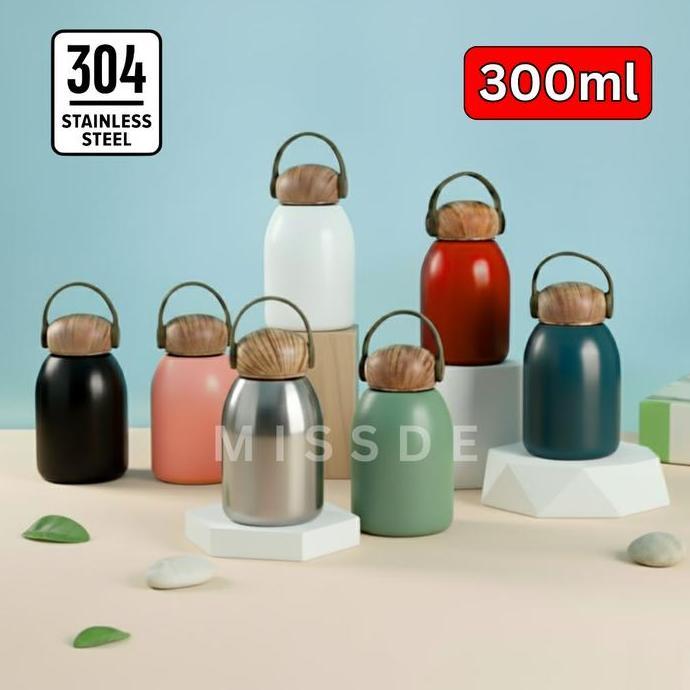 Dingdong- Botol Minum Tumbler 300Ml Stainless Steel / Botol Mini Kopi Moka / Tumbler Travel