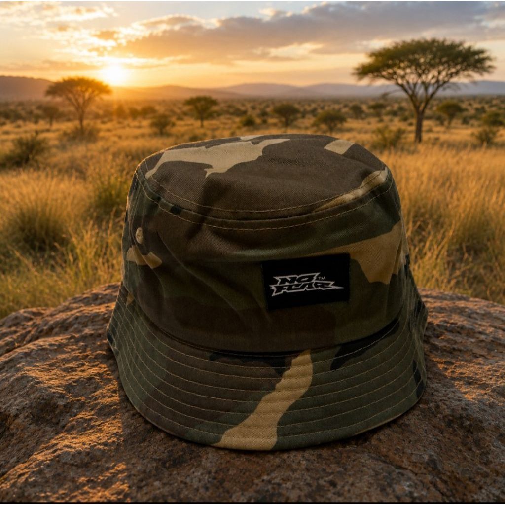 NO FEAR Bucket Hat Camo Topi Mancing No Fear ORIGINALS