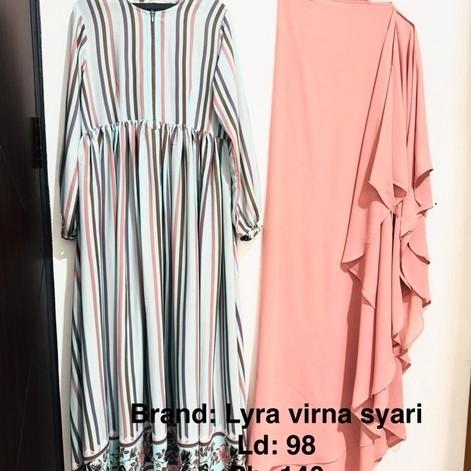 Gamis Syari Lyra virna set