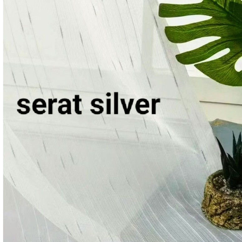 Vitrase Gorden Import Gold Silver Tebal || Vitrase Gorden Tebal Serat Gold Silver Import