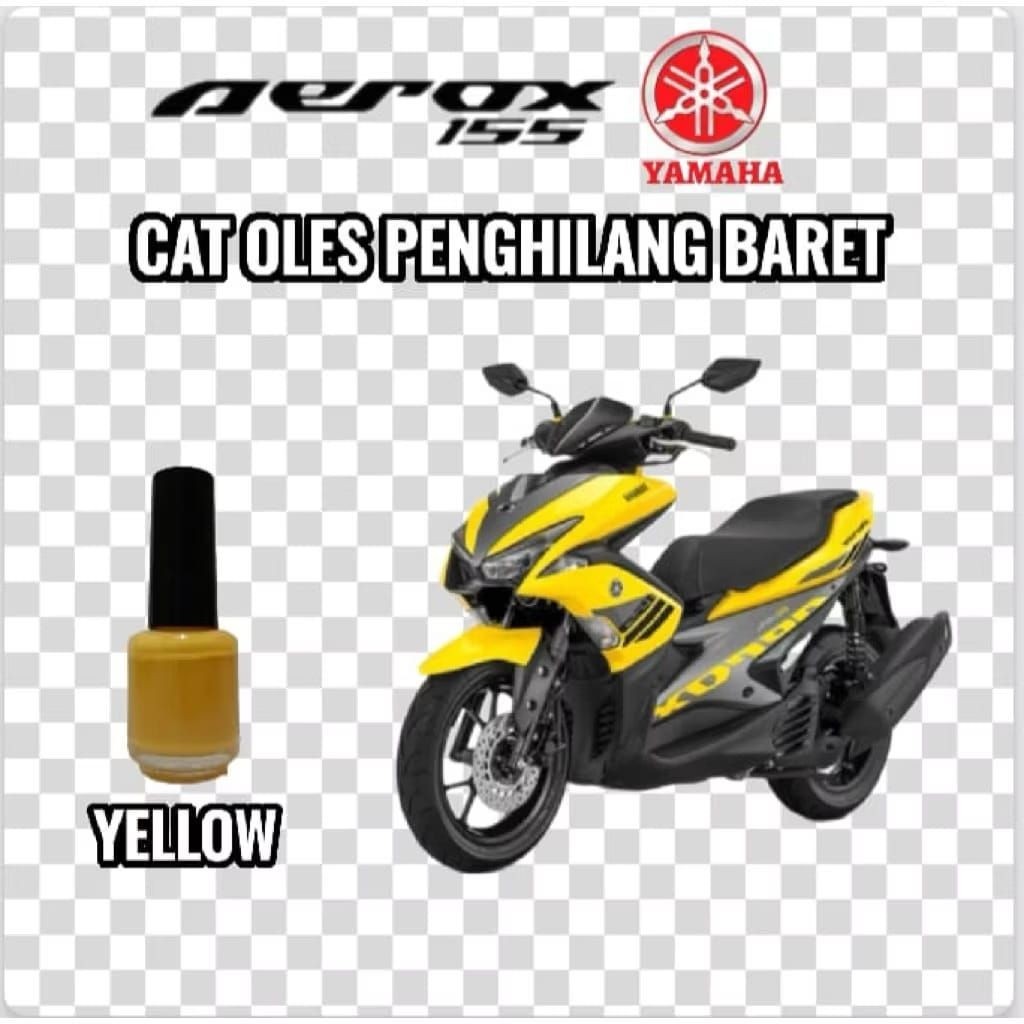 Cat Oles Penghilang Baret Motor Yamaha Aerox 155 New All-Varian Warna YELLOW KUNING