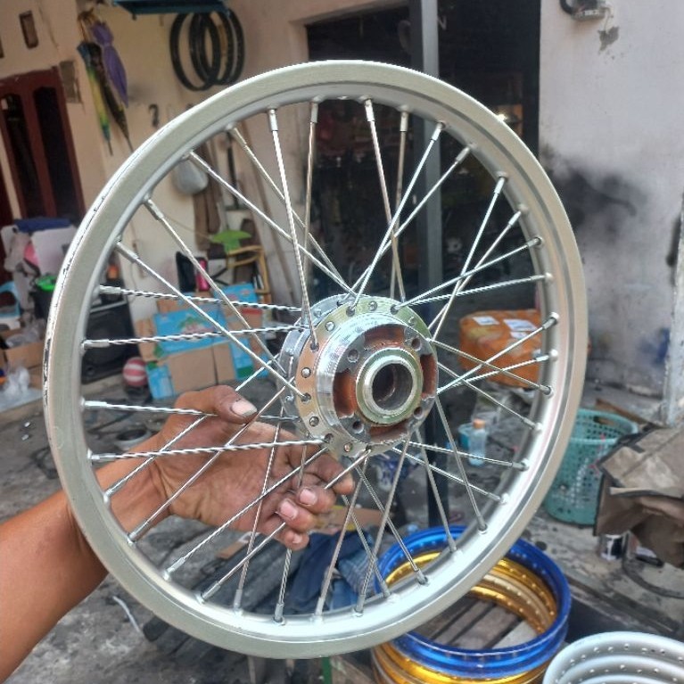 velg depan excel motegi ukuran 140 set tromol depan yamaha full kinclong