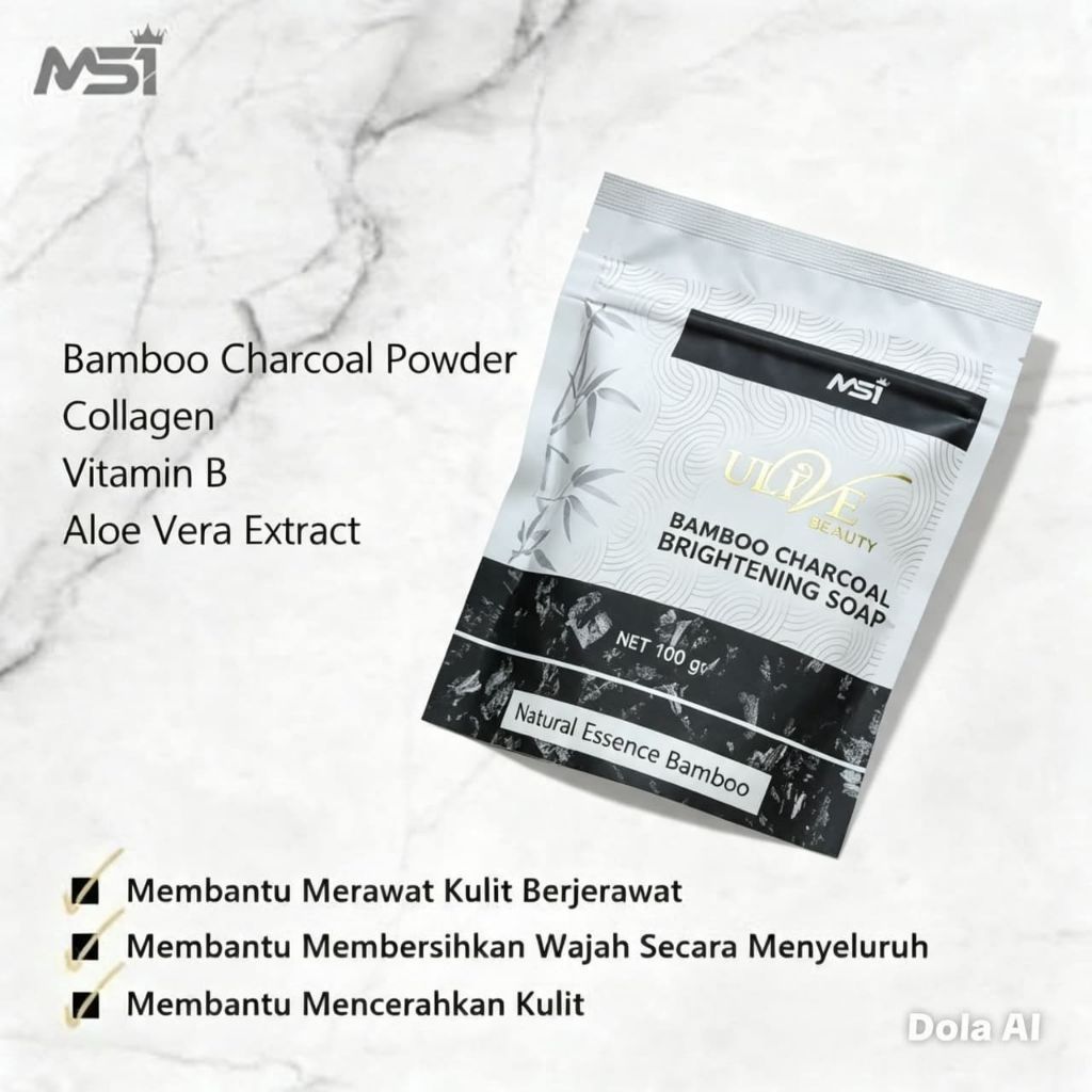 Sabun Bamboo MSI mengatasi jerawat, mencerahkan wajah, mengatasi gatal gatal