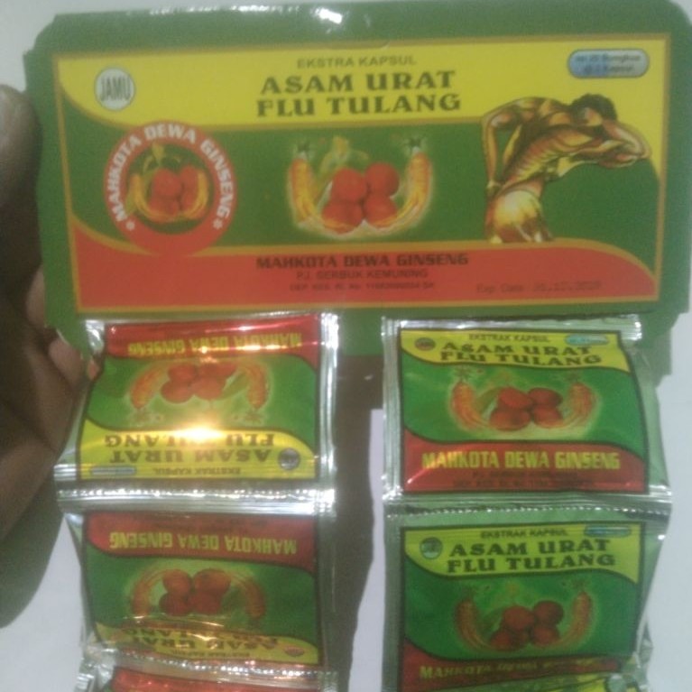 Kapsul asam urat ,flu tulang,,Mahkota dewa ginseng