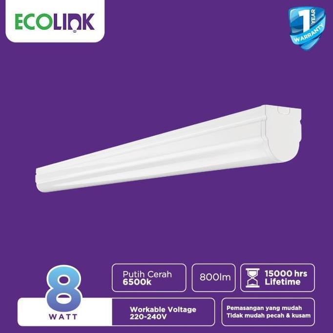 Ecolink Lampu Plafon Neon T8 Batten LED 8W