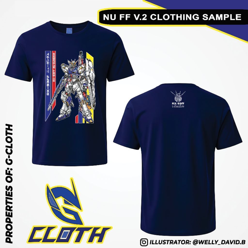 Kaos gundam RX-93FF Nu FF (side F)