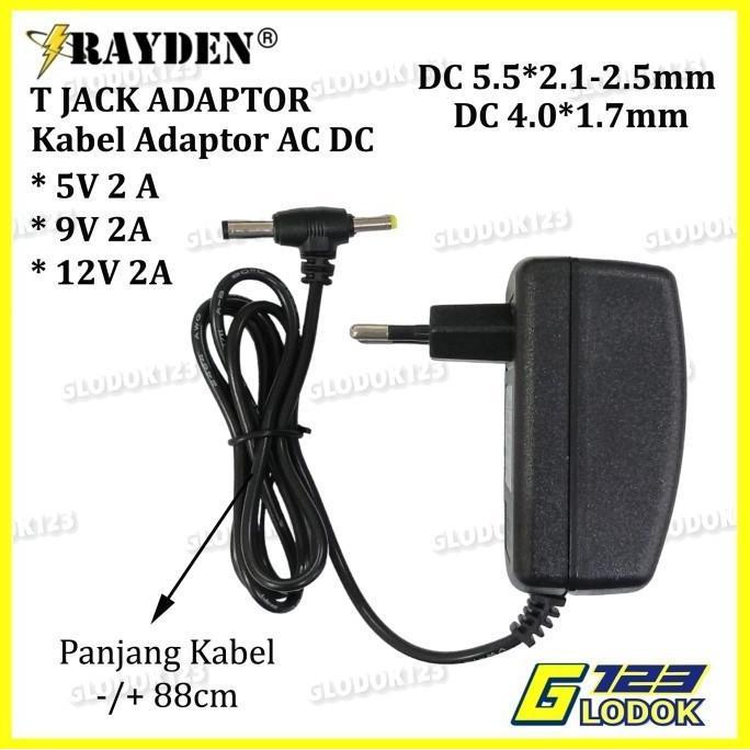 ADAPTOR AC DC 5V 9V 12V 2A SWITCHING POWER SUPPLY STB CCTV JACK T
