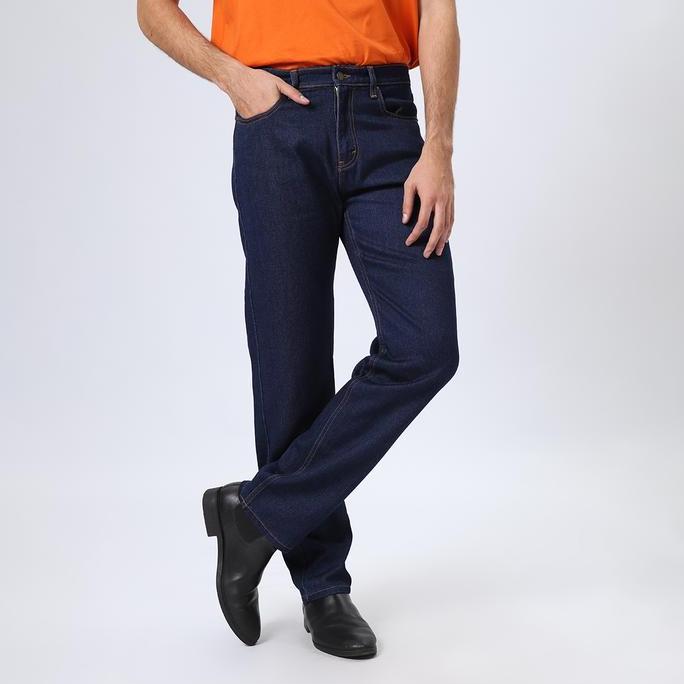 EDWIN JEANS - Celana Denim Pria Reguler Fit Jeans 801 SOFT DARK BLUE INDIGO Celana Jeans Straight