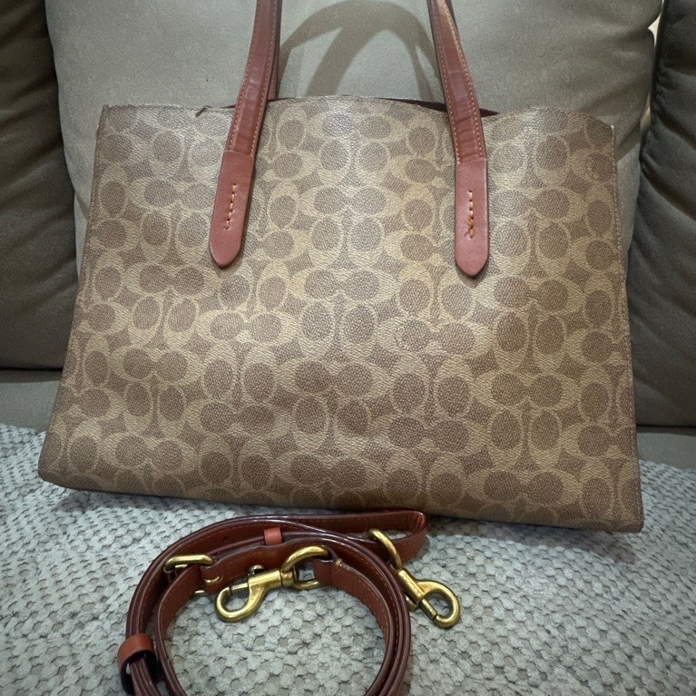 Coach Charlie Carryall Signature Canvas Preloved