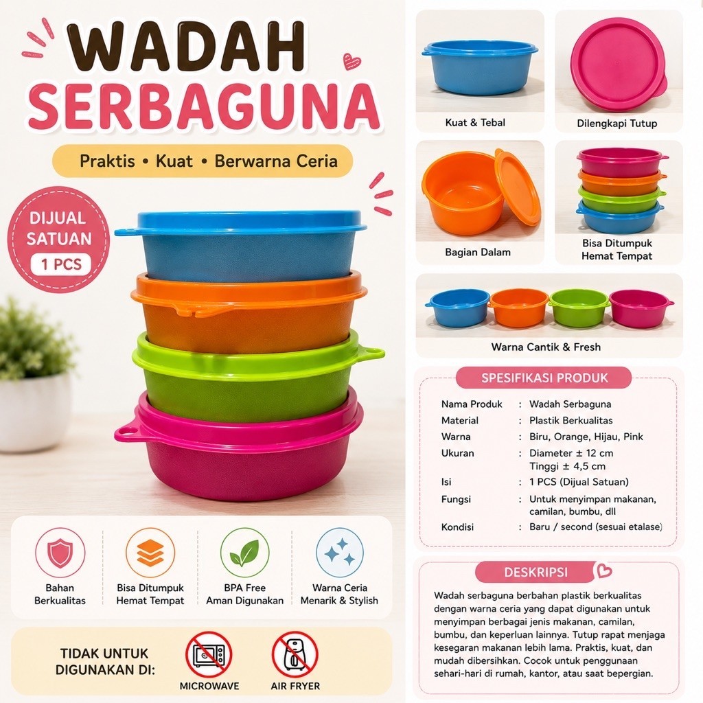 [TUPPERWARE] SMALL HANDY BOWL 200ml