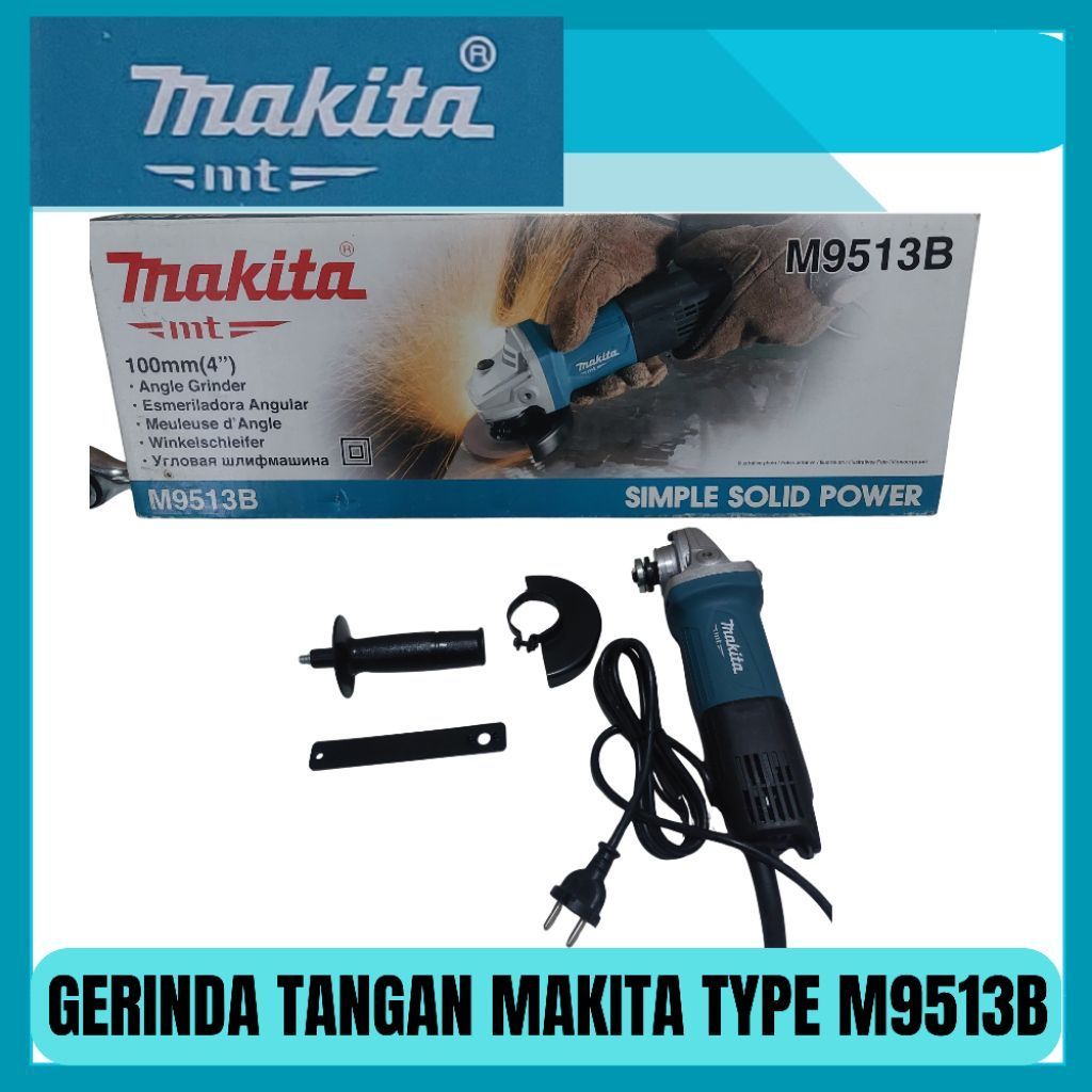 MAKITA M9513B 4INCH ANGLE GRINDER Gerinda Listrik Makita M9513B