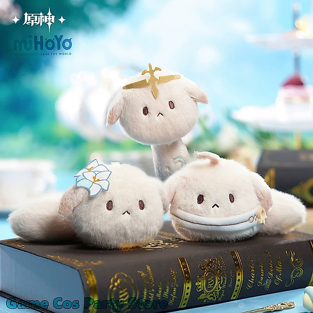 [Genuine Game Genshin Impact [Tea Party Companion Dodoco Cartoon Pendant Venti Durin Alice Keychain