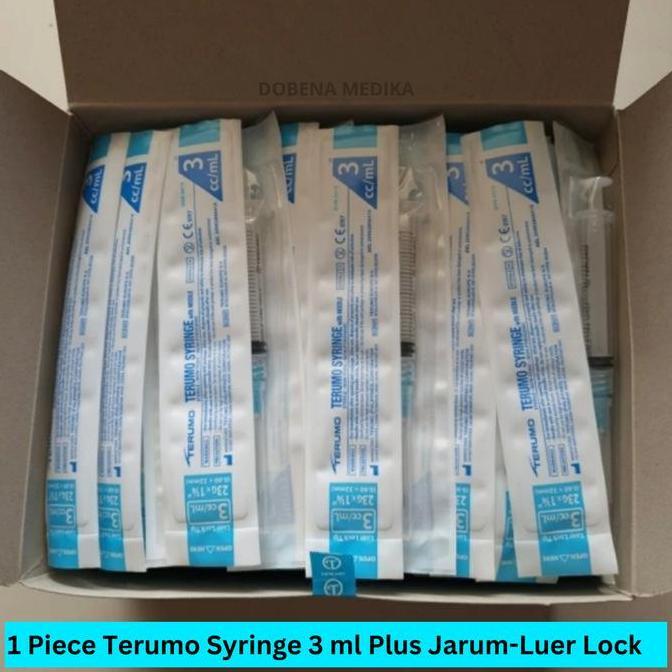 Terumo Syringe 3 Ml Cc / Spuit 3Ml / Suntikan 3Cc