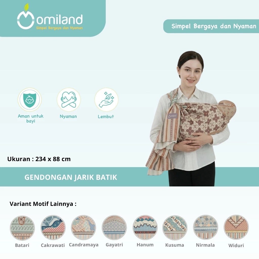 Omiland Gendongan Bayi Jarik - Gendongan Bayi