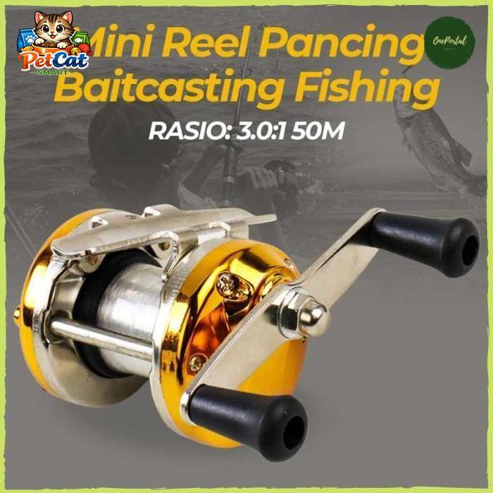 Mini Reel Pancing Baitcasting Fishing 3.0:1 Casting Rill