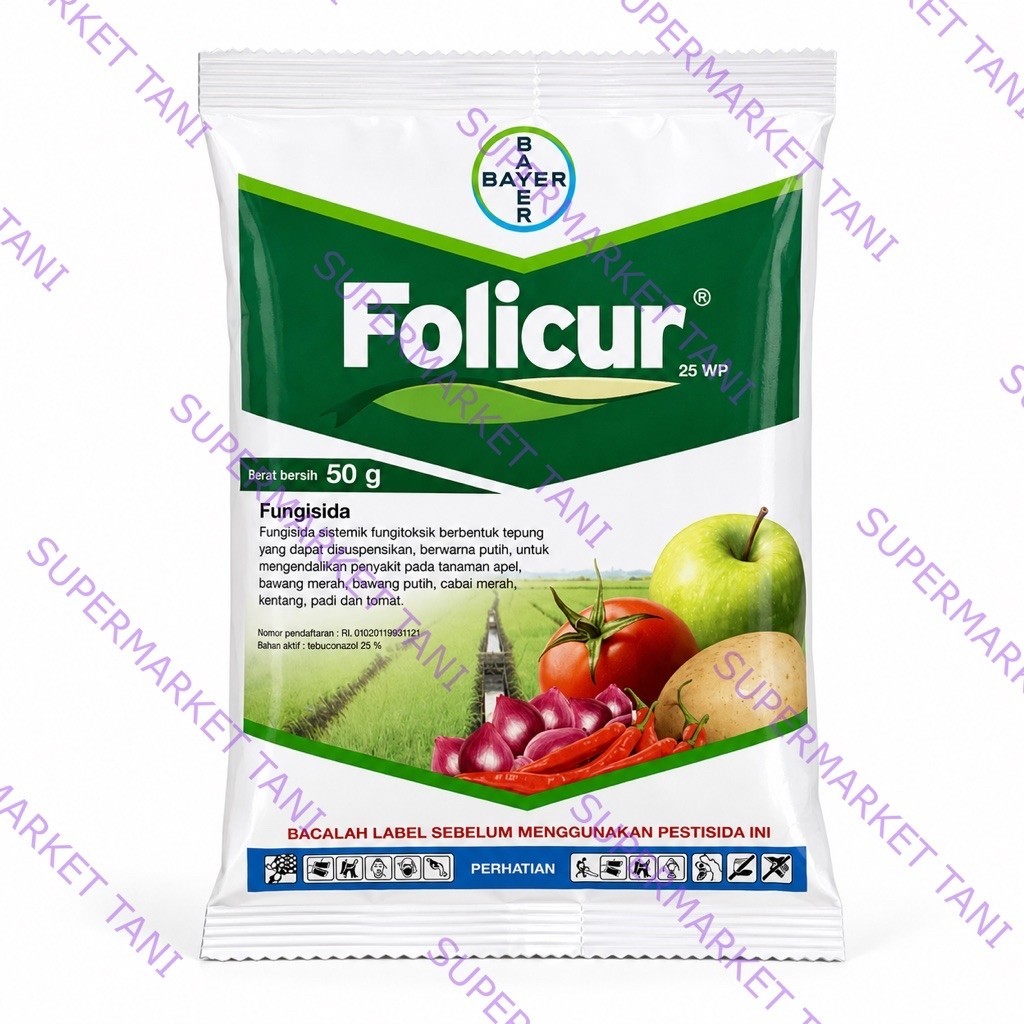 Fungisida Folicur 25 WP Pengendali Penyakit Tanaman 250gr