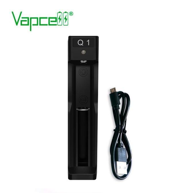 Home- Authentic Vapcell Q1 Battery Charger | Baterai Batre 18650 21700 Cas