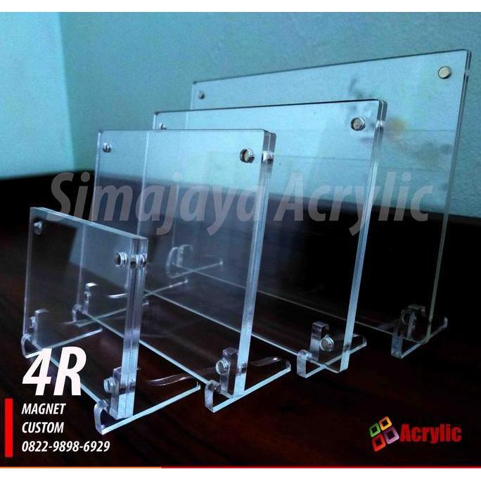 frame akrilik/frame magnet/ frame bingkai akrilik 4R 2mm