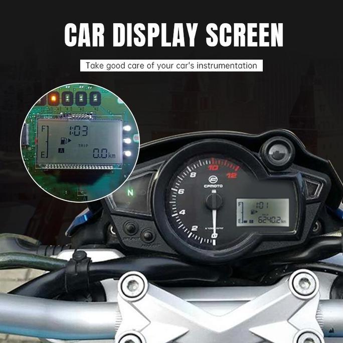 JIBAJALA Layar Tampilan Mobil Layar Digital Definisi Tinggi Layar LCD Kode Rusak