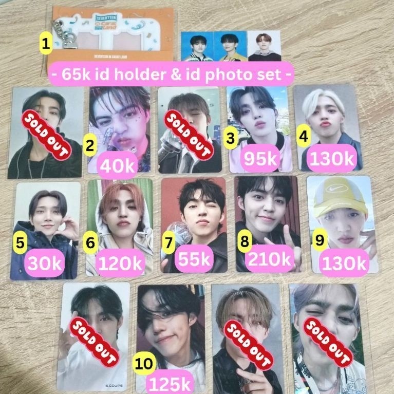 [READY, NO NEGO] Official Seventeen Scoups & Joshua photocard / Happy Burstday, Spill the Feels, Dou