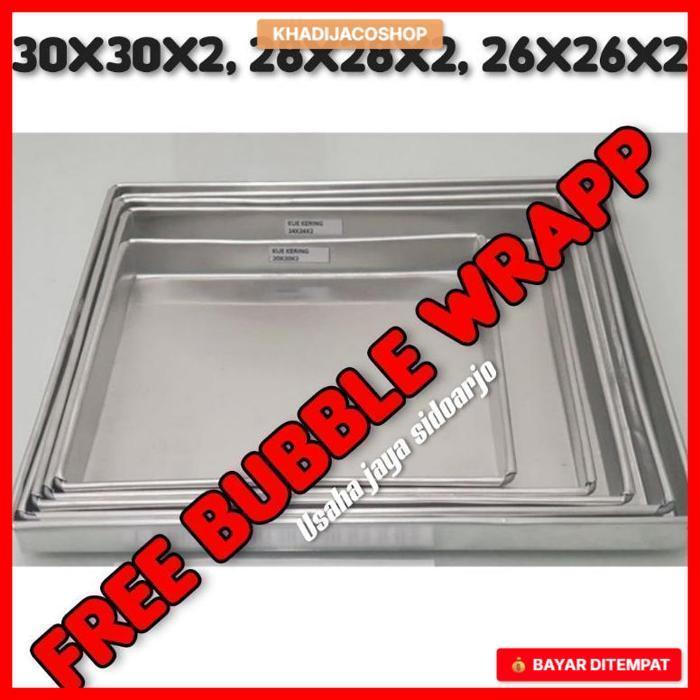 TINGGI 2 CETAKAN LOYANG KUE KERING  TINGGI 2 30X30X2 , 28X28X2 , 26X26X2 CETAKAN LOYANG KUE KERING M