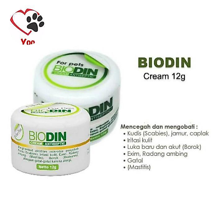 Biodin cream obat kulit hewan