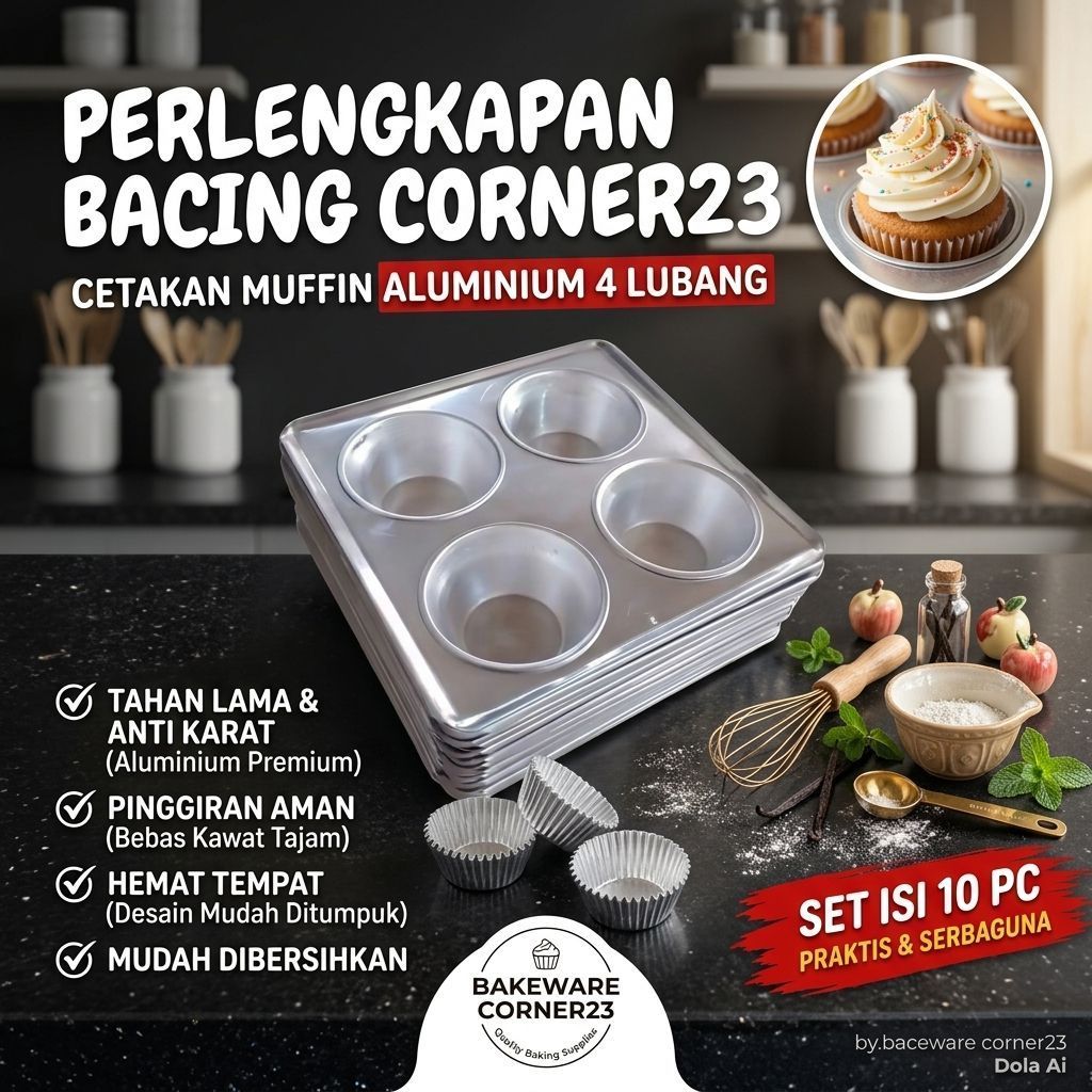 Tempat Wedang Sodan 4 Lubang Aluminium 1Pcs