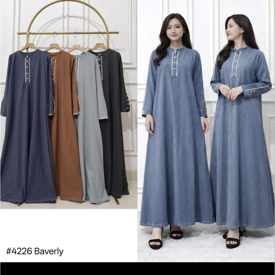 Gamis polos ori Clarke
