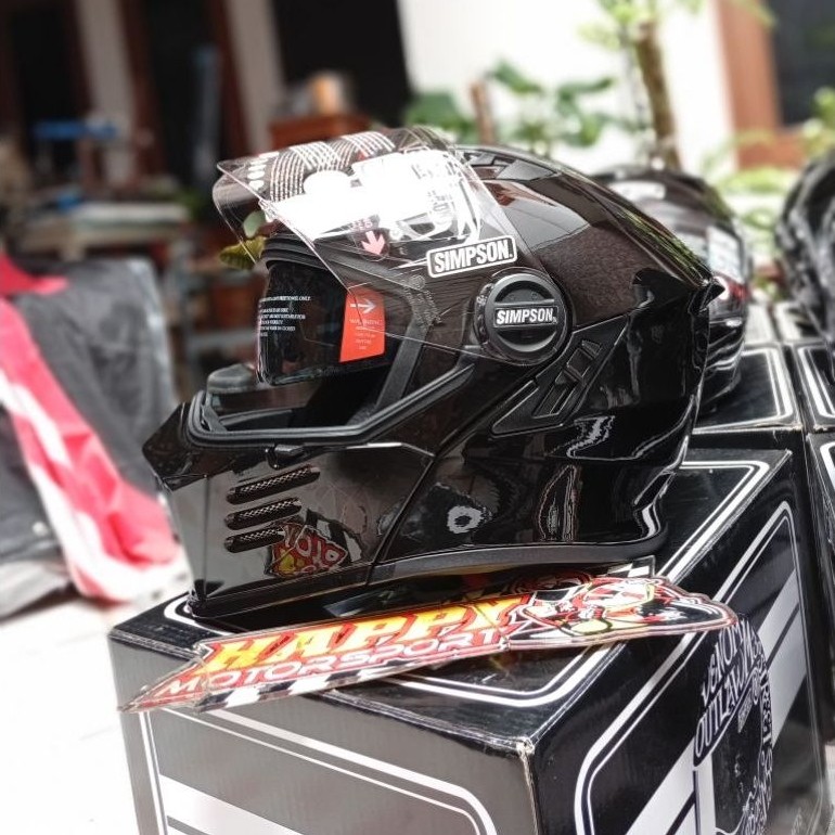 Helm Modular Simpson Darksome ECE 22.06 DOT Black Glossy