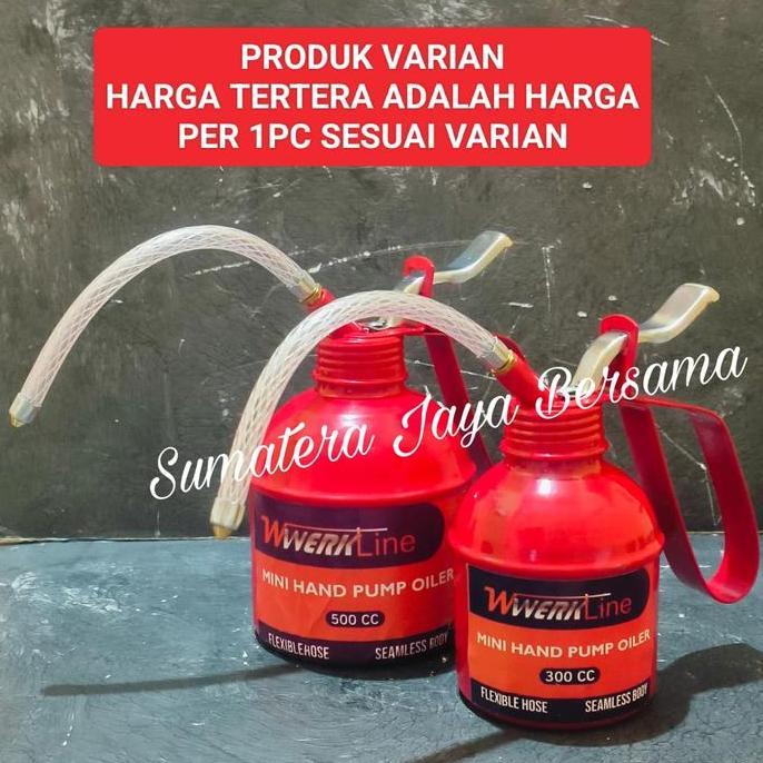 Limpar - Oli Can Olican Oil Can 300Cc Dan 500Cc Pompa Oli Kaleng Tebal Tabung 300 Ml / 500 Ml Pump O